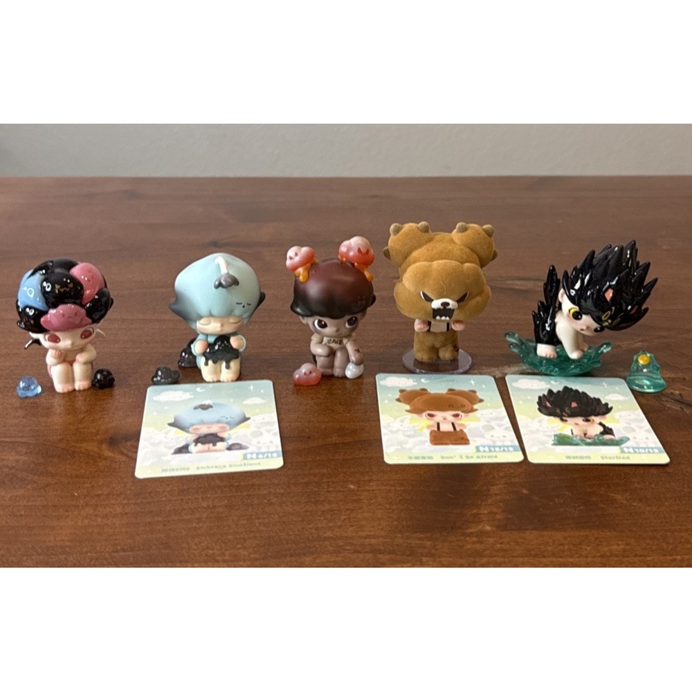 Pop Mart Dimoo By Your Side Series Figure Lot Don't Overthink Be Afraid Startled